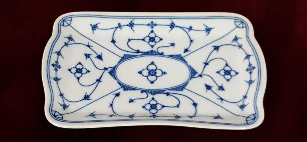 [458119825] Tablett klein Kronester Bavaria Indisch Blau Strohblume gebraucht - gut Bild 3