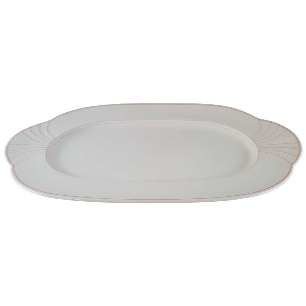 [45812003] Servierplatte Speiseplatte Fleischplatte Steakplatte 34,4x23,3 cm Villeroy & Boch Palatino Rosa gebraucht - neuwertig Bild 2