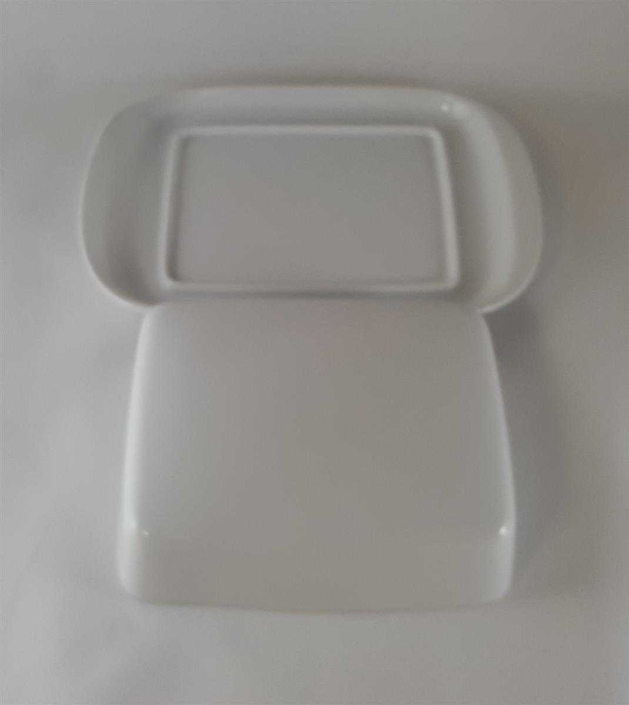 [45812023] Butterdose Arzberg Form 1382 Weiß gebraucht - gut Bild 3
