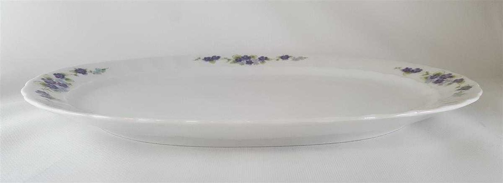 [45812033] Fleischplatte 33x23,5 cm Eschenbach Bayreuth Veilchen Dekor 1 gebraucht - neuwertig Bild 3