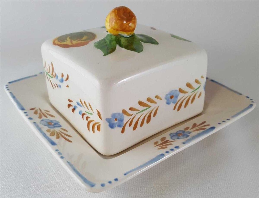 [45812043] Butterdose Butterglocke Simpsons Ltd Chanticleer Ware Belle Fiore gebraucht - gut Bild 4