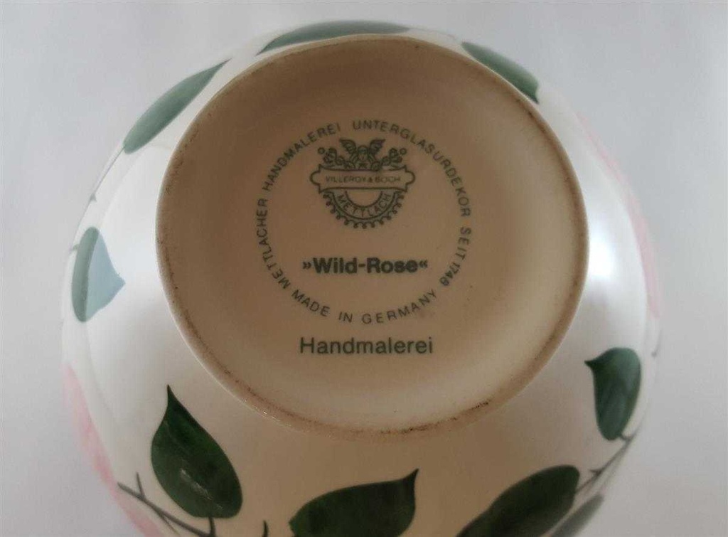 [45812046] Tischvase Blumenvase 19 cm Villeroy & Boch Wildrose gebraucht - sehr gut Bild 4