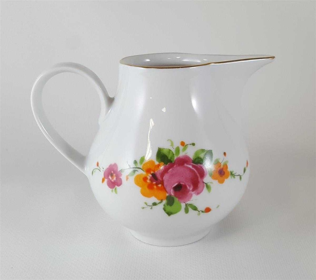[45812057] Milchkännchen Goldrand Graf von Henneberg Blumendekor Blumen gebraucht - sehr gut Bild 3