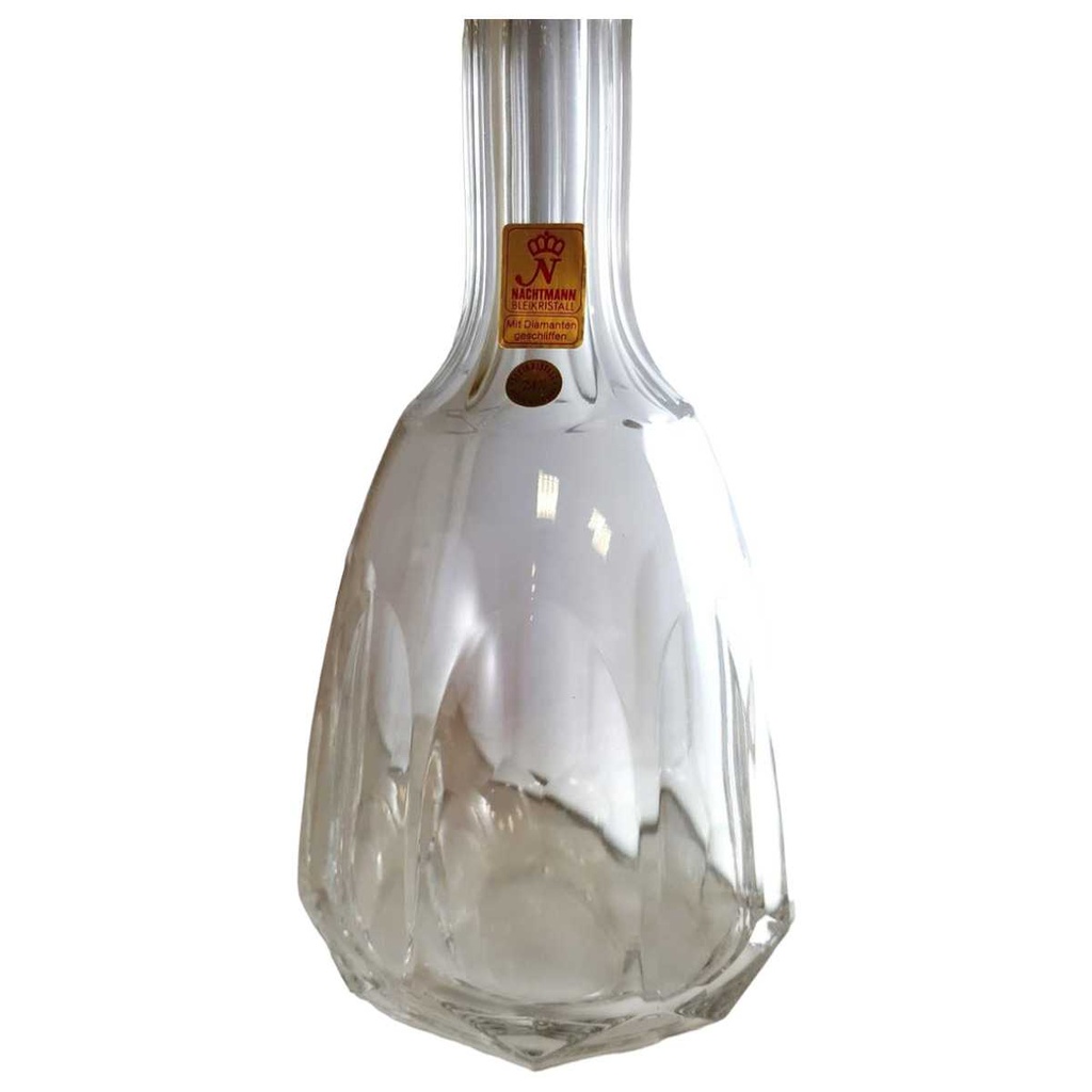 [45812060] Karaffe ohne Stöpsel Überfangglas Nachtmann Antika Transparent Goldrubin gebraucht - sehr gut Bild 2