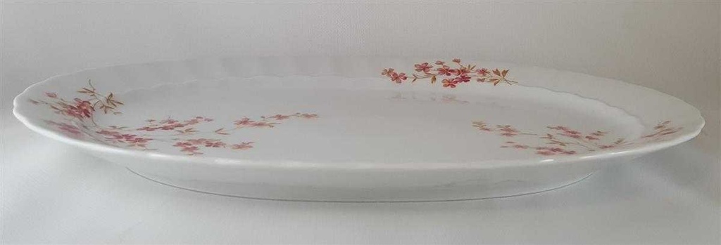 [45812069] Servierplatte Speiseplatte Fleischplatte Steakplatte 32,8x23,5 cm Eschenbach Bayreuth Rote Ranke gebraucht - neuwertig Bild 3