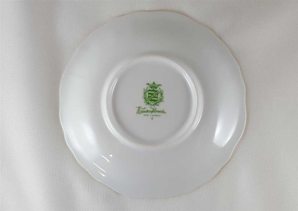 [45812075] Kaffeegedeck Goldrand 3tlg Weimar Porzellan Chateau Rosendekor gebraucht - neuwertig Bild 7