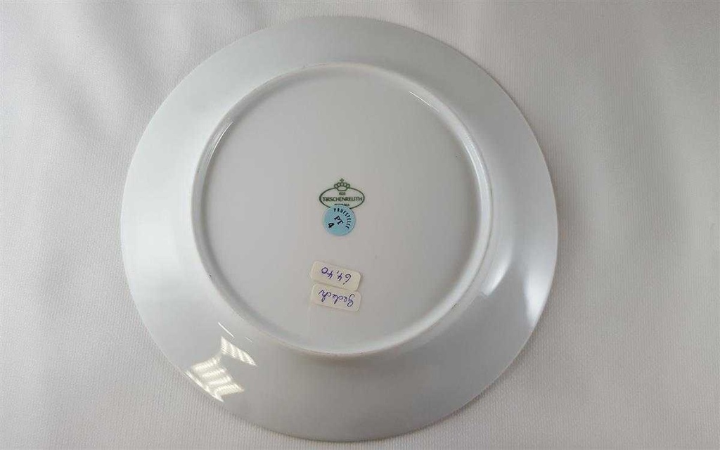 [45812076] Sammelgedeck Teeset Goldrand 3tlg Tirschenreuth Trianon Rosendekor gebraucht - neuwertig Bild 7