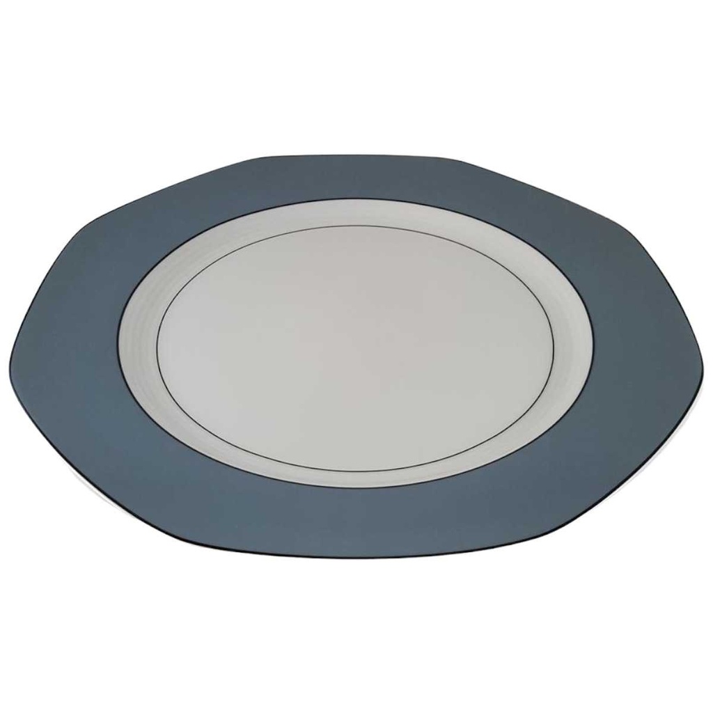 [45812086] Gourmetteller 32 cm AK Kaiser Porzellan Selection grau blau gebraucht - neuwertig Bild 2