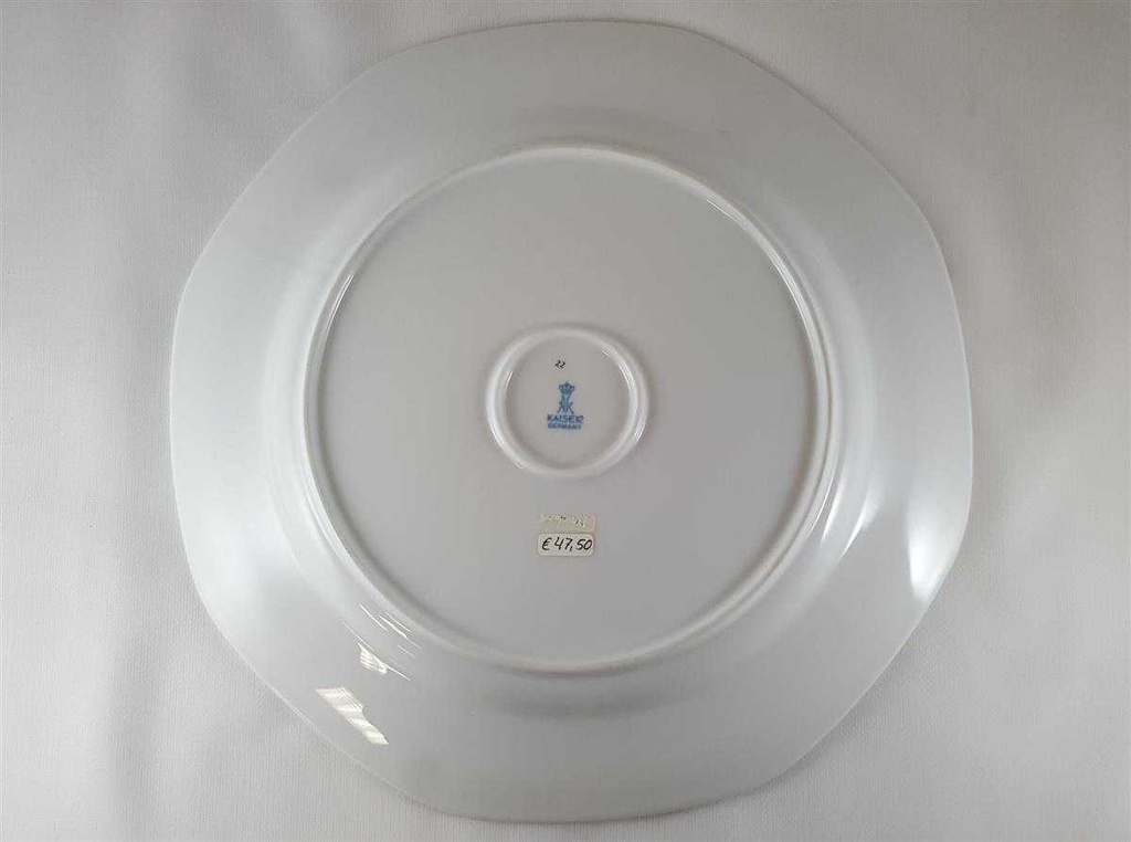 [45812086] Gourmetteller 32 cm AK Kaiser Porzellan Selection grau blau gebraucht - neuwertig Bild 4