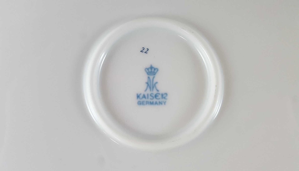[45812086] Gourmetteller 32 cm AK Kaiser Porzellan Selection grau blau gebraucht - neuwertig Bild 5