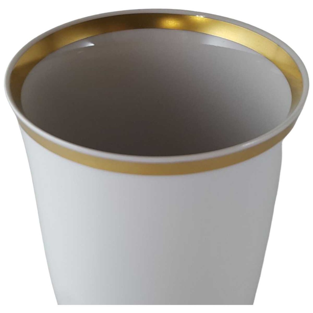 [2118888] Becher Goldrand Weimar Porzellan weiß mit gebraucht - neuwertig Bild 2