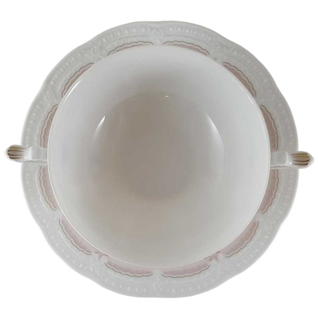 [45812091] Suppentasse mit Untertasse Suppengedeck Hutschenreuther Viktoria Verbena Rosa gebraucht - neuwertig Bild 2