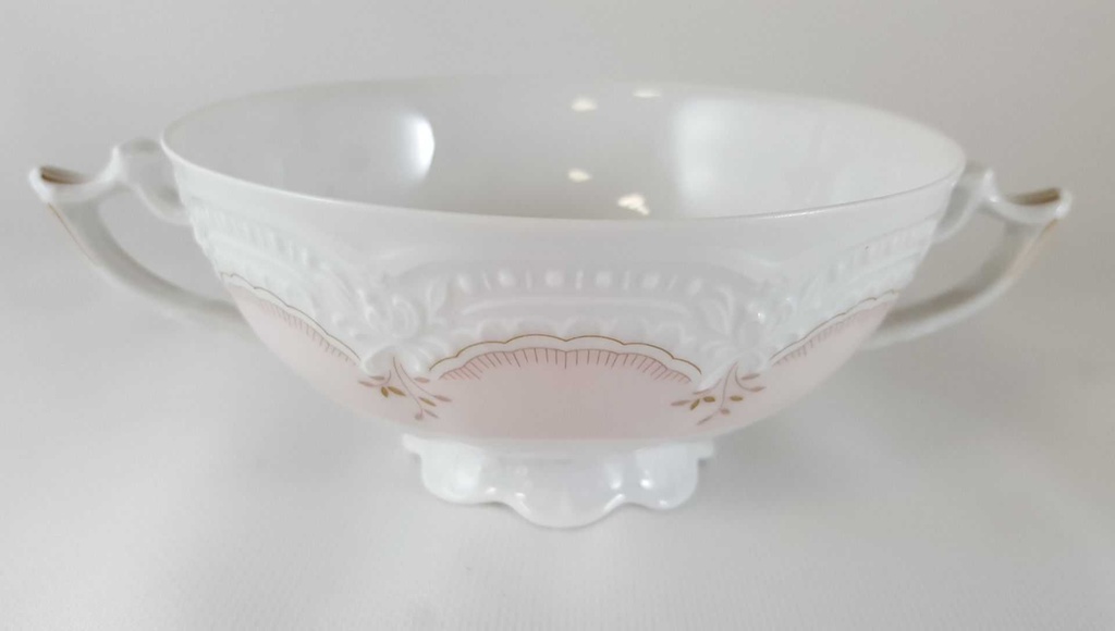 [45812091] Suppentasse mit Untertasse Suppengedeck Hutschenreuther Viktoria Verbena Rosa gebraucht - neuwertig Bild 3