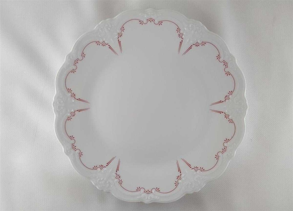 [45812092] Kaffeetasse Kaffeegedeck Kaffeeset Komplett 3tlg Tirschenreuth Baronesse Denise Rot gebraucht - neuwertig Bild 6