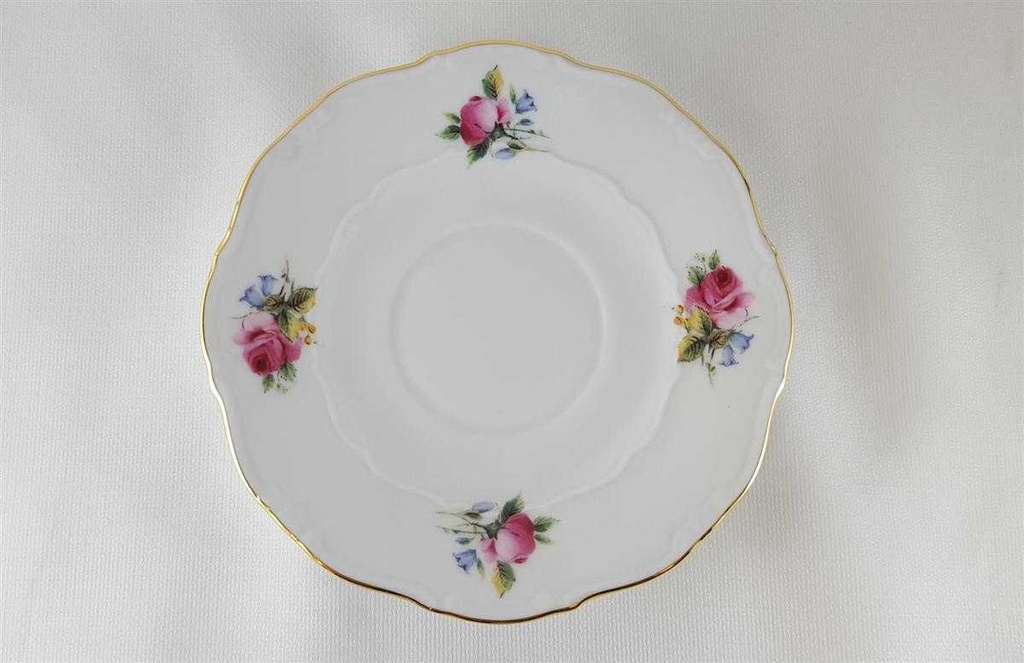 [45812100] Sammelgedeck 3tlg Weimar Porzellan Blumendekor Blumen gebraucht - neuwertig Bild 4