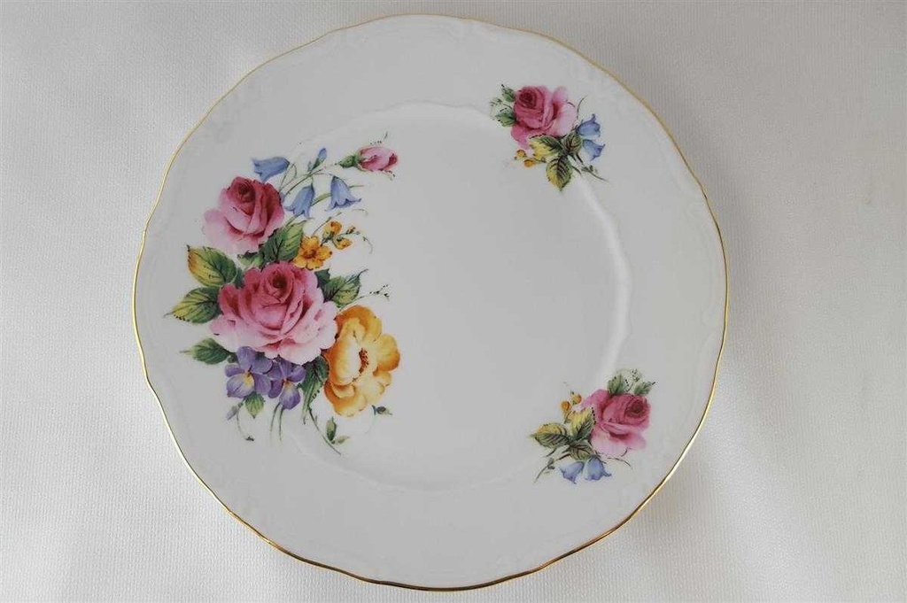 [45812100] Sammelgedeck 3tlg Weimar Porzellan Blumendekor Blumen gebraucht - neuwertig Bild 5