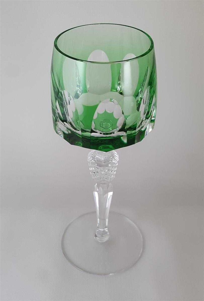 [45812110] Weinglas Weinrömer Römerglas Überfangglas Nachtmann Antika Grün Resedagrün Resedagrün/leichtgrün gebraucht - sehr gut Bild 4