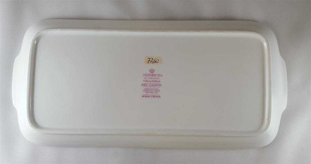 [45812118] Dessertteller Königskuchenplatte Tortenplatte Kuchenplatte Tortenständer 33x15,3 cm Villeroy & Boch Heinrich Bel Canto gebraucht - neuwertig Bild 5