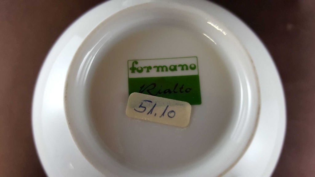 [45812123] Zuckerdose Goldrand Formano Rialto weiß mit gebraucht - neuwertig Bild 5