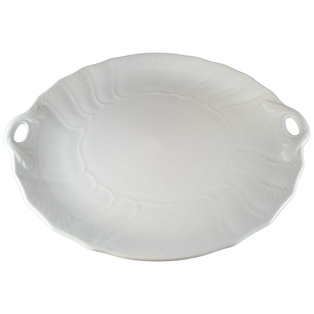 [45812133] Dessertteller Kuchenplatte mit Henkeln Tortenplatte Villeroy & Boch Heinrich Louisenburg Weiß gebraucht - neuwertig Bild 2