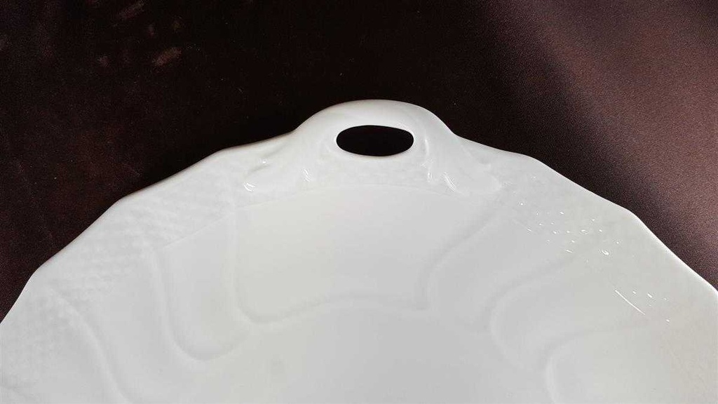 [45812133] Dessertteller Kuchenplatte mit Henkeln Tortenplatte Villeroy & Boch Heinrich Louisenburg Weiß gebraucht - neuwertig Bild 3