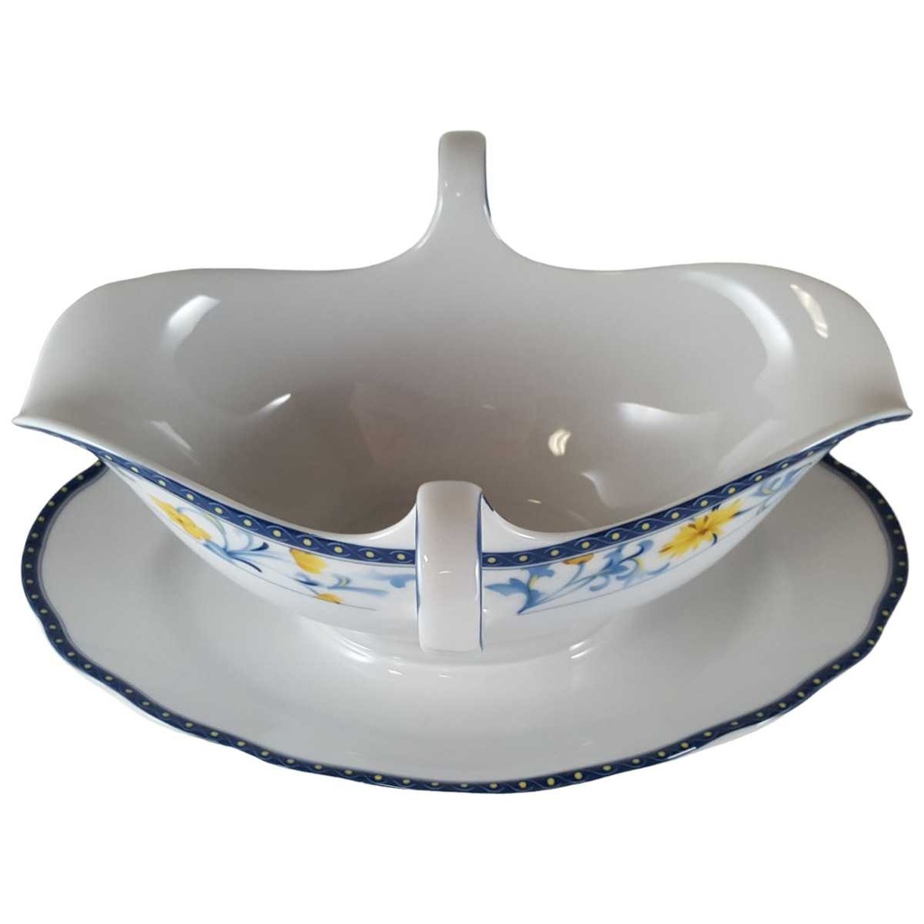 [45812135] Sauciere Schaller Gelbe Blumen Blau gebraucht - neuwertig Bild 2