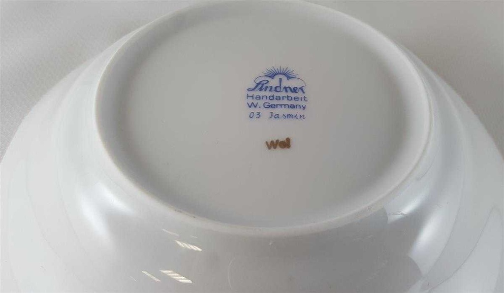 [2118903] Untertasse Schale 13,9 cm Lindner Porzellan Jasmin gebraucht - neuwertig Bild 6