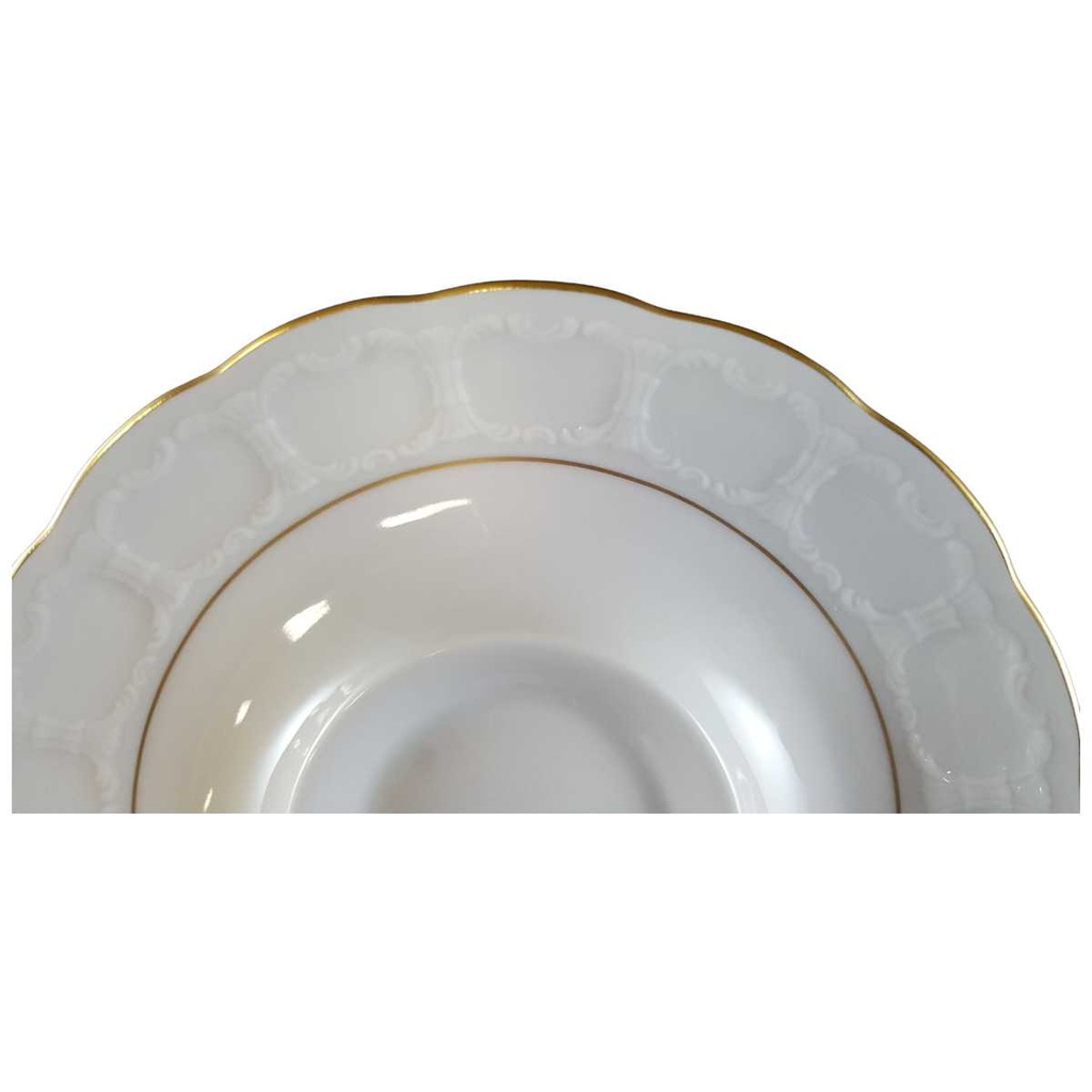 [45812156] Untertasse für Kaffee Goldrand Formano Rialto weiß mit gebraucht - neuwertig Bild 2