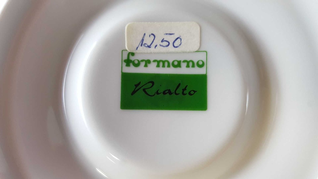 [45812156] Untertasse für Kaffee Goldrand Formano Rialto weiß mit gebraucht - neuwertig Bild 6