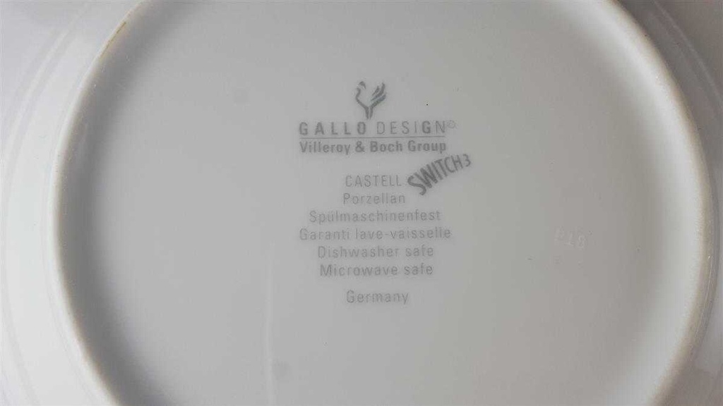 [45812157] Suppenteller 22,7 cm Villeroy & Boch Gallo Switch 3 Castell gebraucht - gut Bild 3