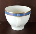 [45812168] Kaffeetasse Tasse Seltmann Weiden Vohenstrauß Strichmuster Blau Gold gebraucht - sehr gut Bild 5