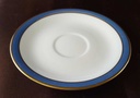 [45812169] Untertasse für Kaffee 14,8 cm Seltmann Weiden Vohenstrauß Strichmuster Blau Gold gebraucht - sehr gut Bild 3