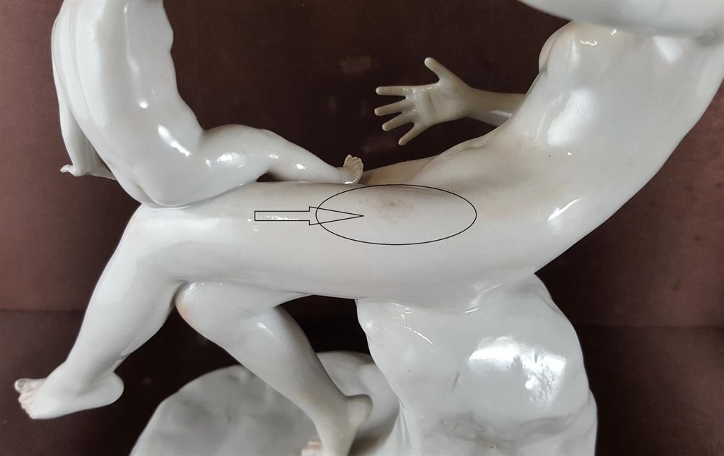 [45812172] Scheibe-Alsbach Otto Poertzel Porzellan Figur Skulptur Frau Kind Knabe signiert Bild 6