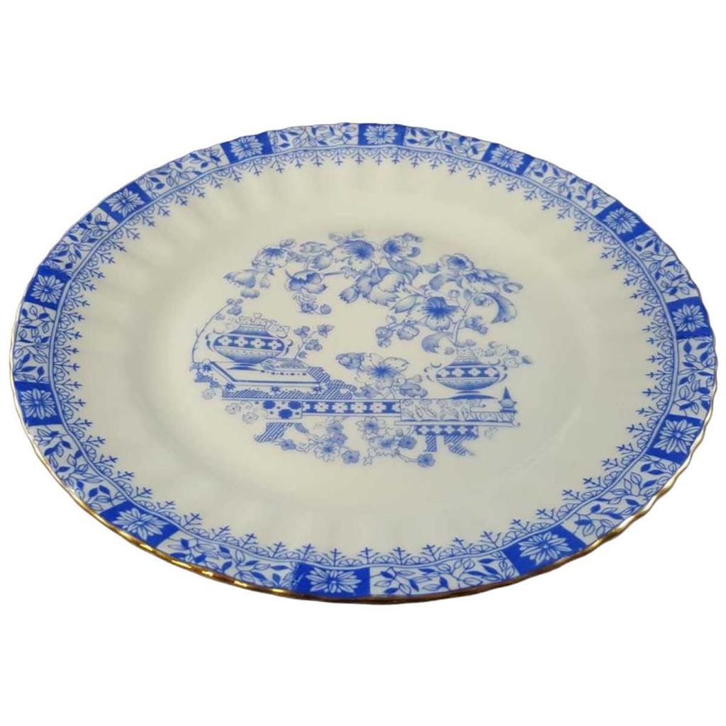 [45812184] Kuchenteller Dessertteller Frühstücksteller 19,7 cm Seltmann Weiden Dorothea China Blau gebraucht - akzeptabel Bild 2