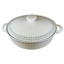 [45812185] Ragoutterrine Suppenterrine Suppenschüssel Servierschüssel 1 L Eschenbach Relief Grau Rand gebraucht - neuwertig Bild 2