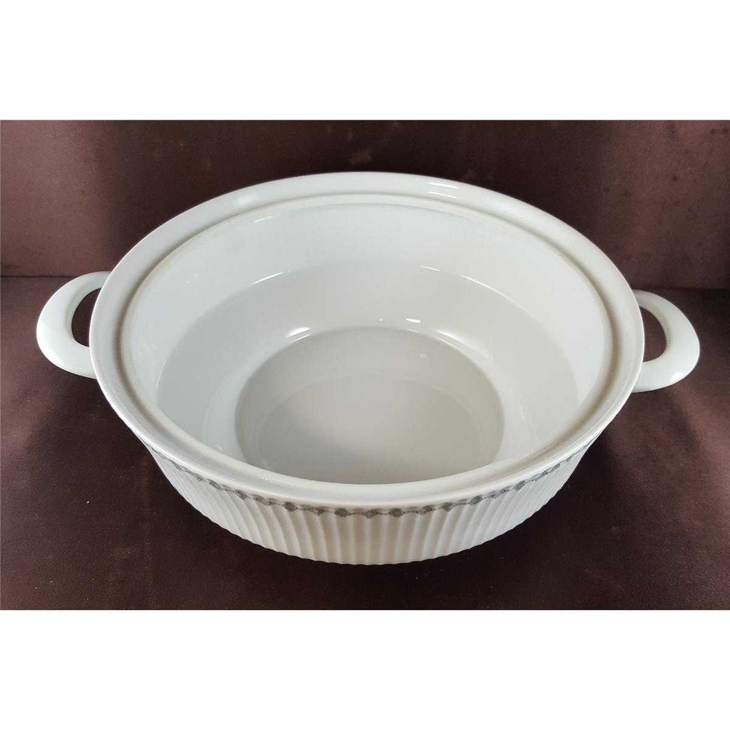 [45812185] Ragoutterrine Suppenterrine Suppenschüssel Servierschüssel 1 L Eschenbach Relief Grau Rand gebraucht - neuwertig Bild 6