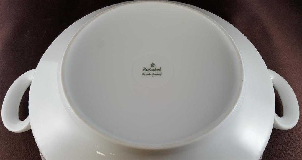 [45812185] Ragoutterrine Suppenterrine Suppenschüssel Servierschüssel 1 L Eschenbach Relief Grau Rand gebraucht - neuwertig Bild 8