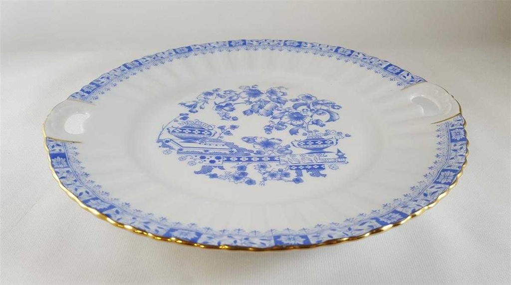 [45812195] Kuchenplatte mit Henkeln Seltmann Weiden Dorothea China Blau gebraucht - gut Bild 4