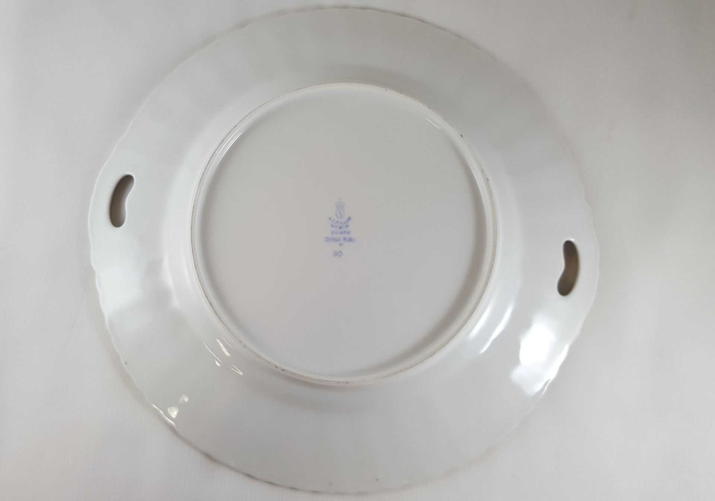 [45812195] Kuchenplatte mit Henkeln Seltmann Weiden Dorothea China Blau gebraucht - gut Bild 5
