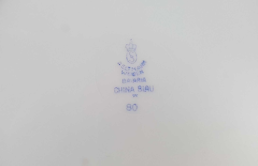 [45812195] Kuchenplatte mit Henkeln Seltmann Weiden Dorothea China Blau gebraucht - gut Bild 6