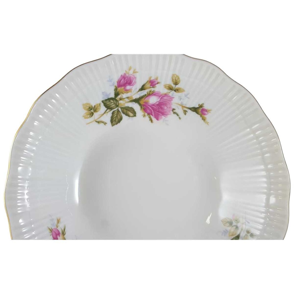 [45812196] Schüssel Goldrand 16 cm Walbrzych Poland Relief Blumendekor Blumen gebraucht - sehr gut Bild 2