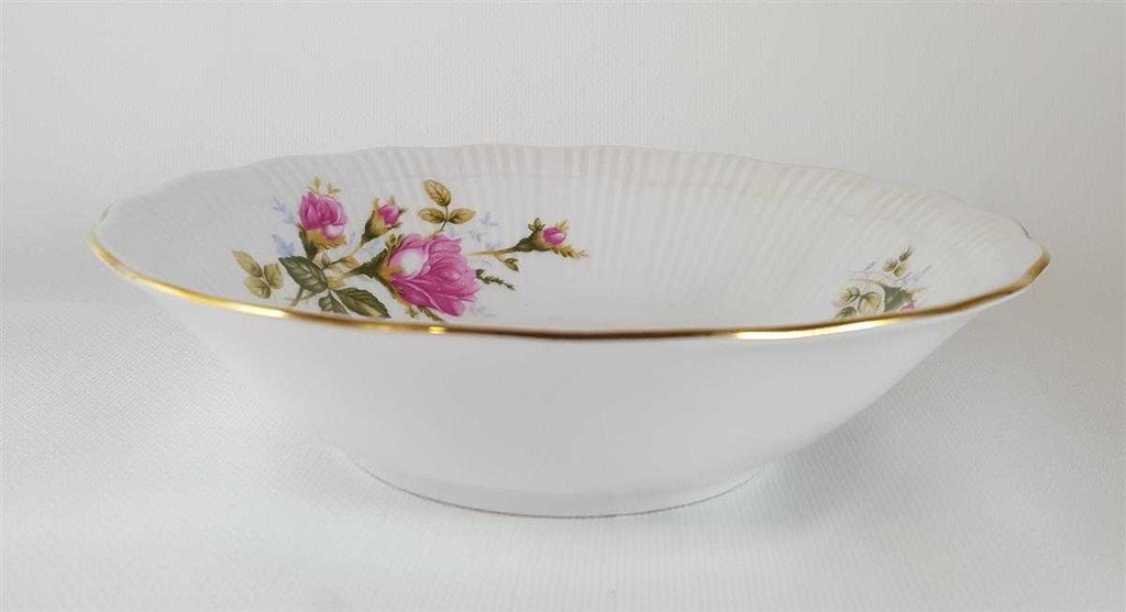 [45812196] Schüssel Goldrand 16 cm Walbrzych Poland Relief Blumendekor Blumen gebraucht - sehr gut Bild 3