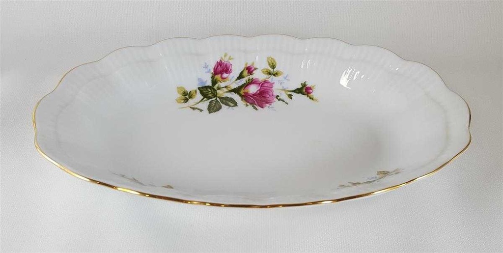[45812197] Schale Goldrand Walbrzych Poland Relief Blumendekor Blumen gebraucht - sehr gut Bild 4