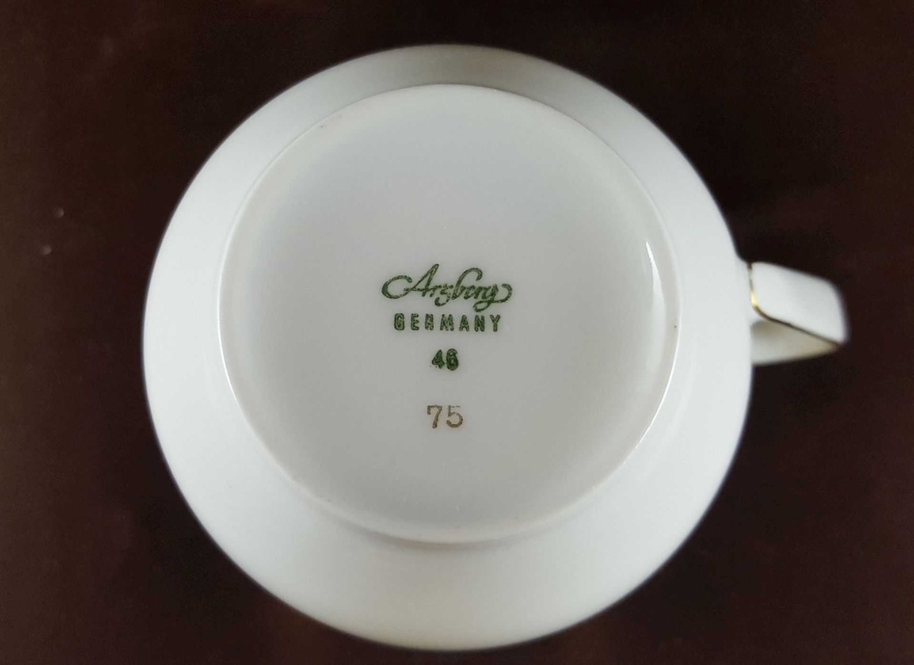 [45812202] Kaffeetasse Tasse Goldrand Arzberg Form 2200 2 mm gebraucht - gut Bild 4