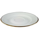 [45812208] Untertasse für Kaffee Goldrand 14,5 cm Graf von Henneberg Viktoria weiß mit Bild 2