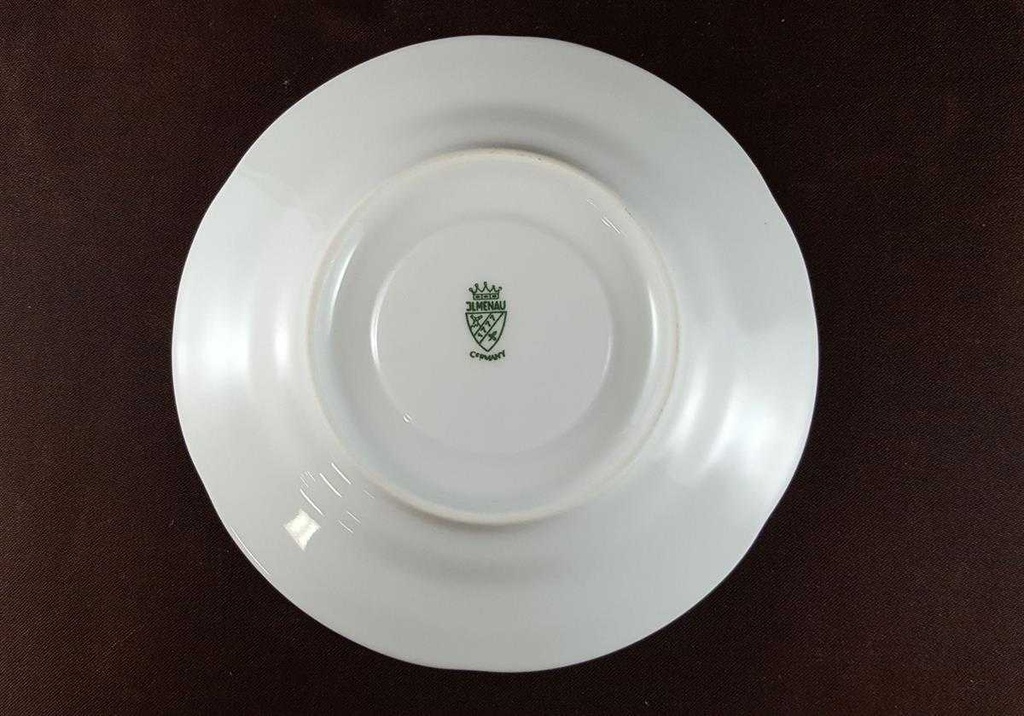 [45812208] Untertasse für Kaffee Goldrand 14,5 cm Graf von Henneberg Viktoria weiß mit Bild 3