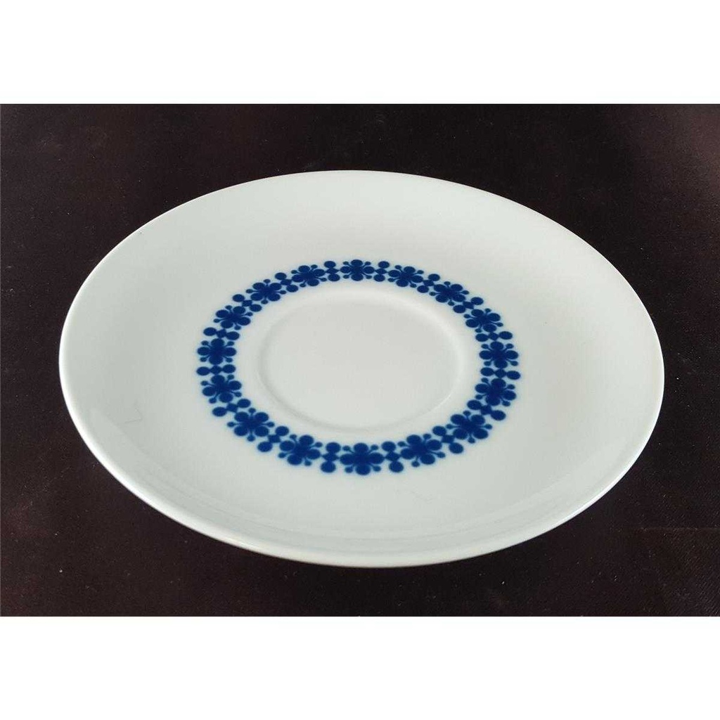 [2118928] Untertasse für Kaffee 15 cm Thomas Porzellan Weiß blau gebraucht - neuwertig Bild 4