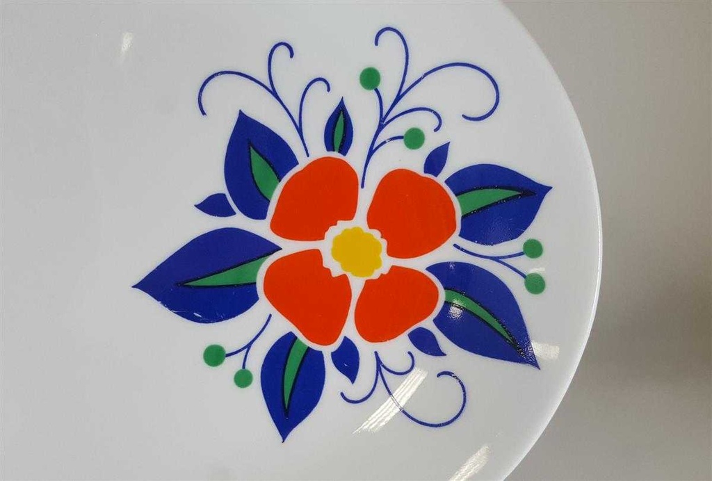 [45812250] Servierplatte Speiseplatte Fleischplatte Steakplatte Winterling Marktleuthen Blumenmotiv bunt gebraucht - gut Bild 2
