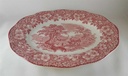 [45812537] Servierplatte Speiseplatte Fleischplatte 35,5x28,5 cm Enoch Wedgwood Woodland Rot gebraucht - gut Bild 4
