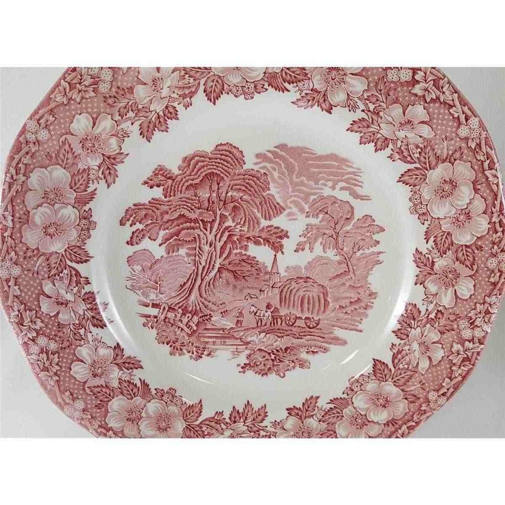 [45812539] Speiseteller Essteller 25 cm Enoch Wedgwood Woodland Rot gebraucht - akzeptabel Bild 2